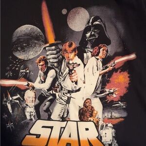 Vintage Style Star Wars Episode IV A New Hope Movie Poster T-Shirt